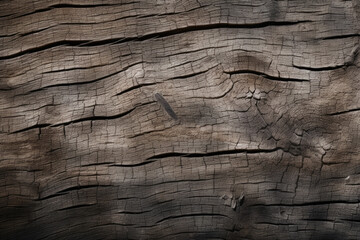 Processed collage of old cracked brown wood material texture. Background for banner, backdrop