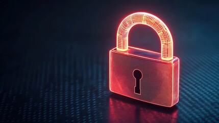 Fototapeta premium Secure Metal Padlock on a Door