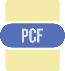 PCF icon crisp corner with transparent center