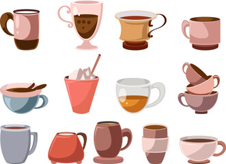 Vibrant Assorted Beverage Cups Collection