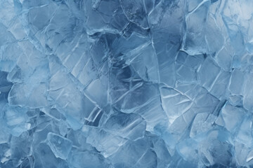 Fototapeta premium Processed collage of thick layer of cracked ice texture. Background for banner, backdrop or texture