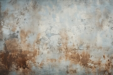 Processed collage of old rusty metal sheet texture in daylight. Background for banner