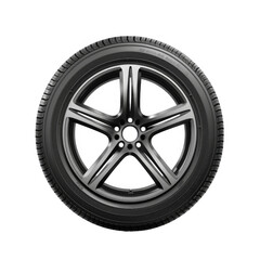 Obraz premium Car Tire Isolated on a Transparent Background