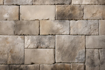 Fototapeta premium Processed collage of ancient yellow block wall texture. Background for banner, backdrop or texture