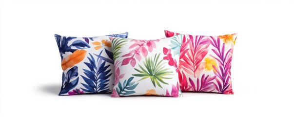  a Boho-style cushion cover featuring colorful tribal designs. 