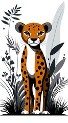 Cheetah in the Jungle