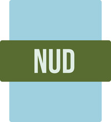 NUD ip file extension icon color fill outer flat