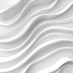 Obraz premium Mesmerizing Abstract Wavy Striped Background in White Tones