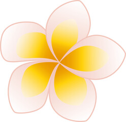 Fototapeta premium Spring Flower Flat Sticker Design