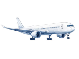 Obraz premium Airplane Taking Off Digital Art Illustration