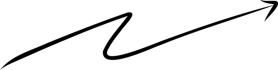 The feel of handwritten fonts with arrows and signs