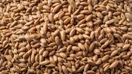  Isolated spelt grains, organic, white background-