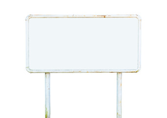 Obraz premium blank billboard isolated on white