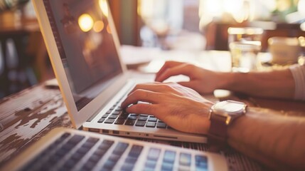 Creative Spark HandsOn Laptop Keyboard with Notepad Conceptualizing Startup Innovation