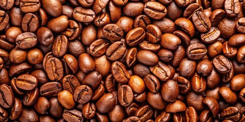 Obraz premium background with close-up of coffee beans, coffee, beans, roasted, caffeine, dark, aroma, drink, morning, energy, beverage, texture