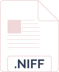 NIFF File icon little lines outline