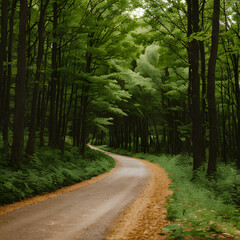 Fototapeta premium road in the forest