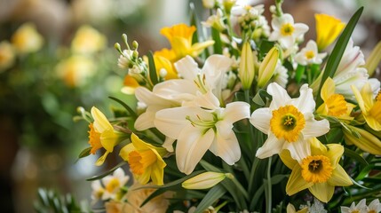 Blooming Creativity Easter Lily and Daffodil BouquetMaking Workshop