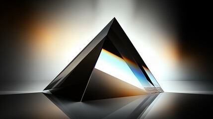 Abstract dark prism background with intricate geometric patterns and vibrant colors creating a dynamic textured design in modern abstract art style new beautiful stock image illustration AI