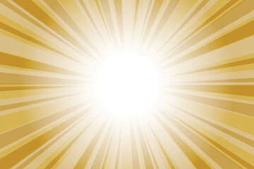 Abstract yellow sun rays background. Light French Beige Yellow sunburst background with glowing light rays. Bright rays background for summer themes, energy concepts and vibrant designs.