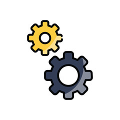 Gears  vector icon