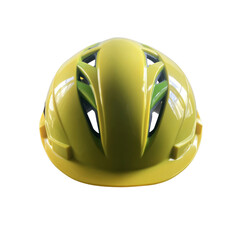 Fototapeta premium Yellow Hard Hat with Green Vents