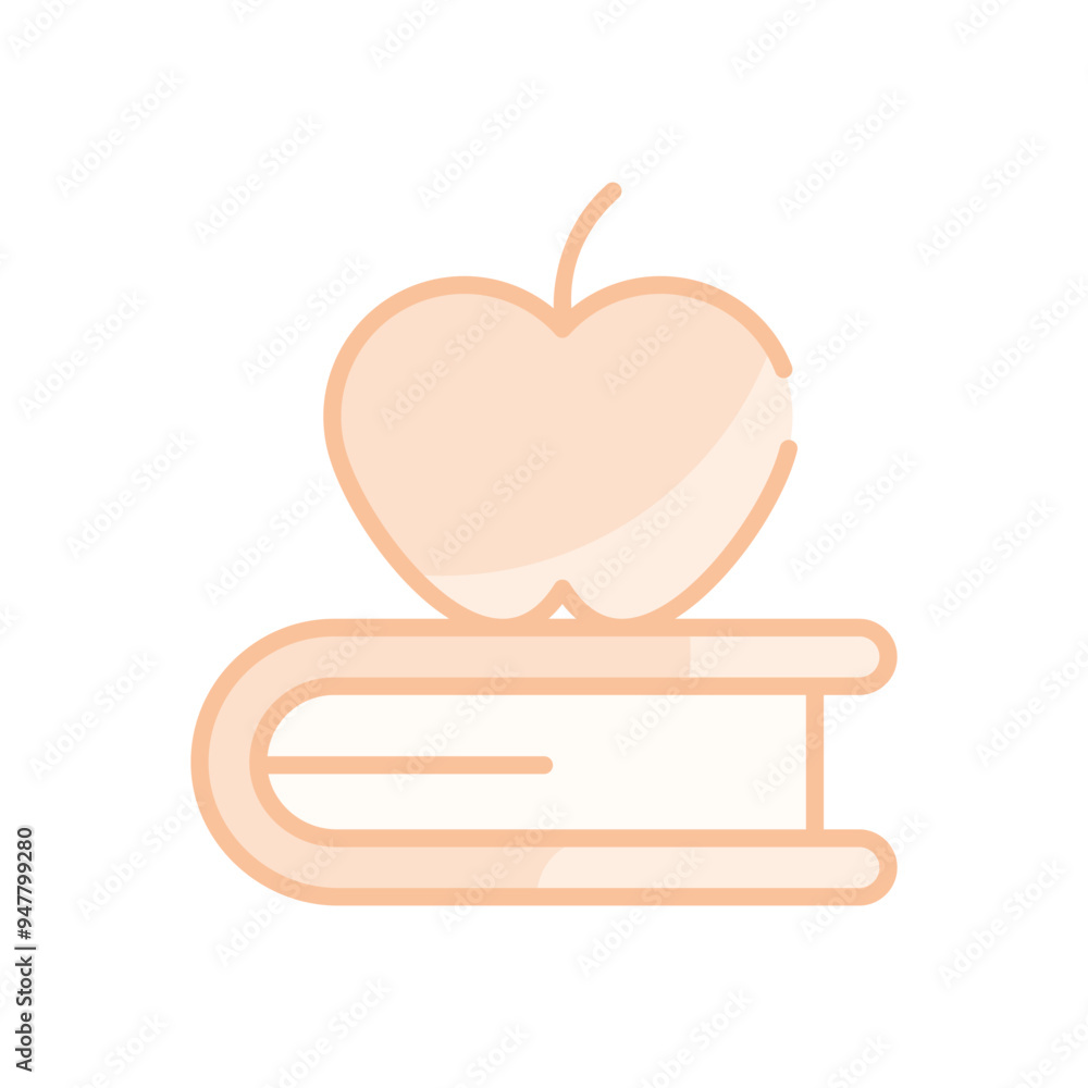 Canvas Prints apple vector icon