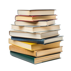 A stack of books on transparent background PNG