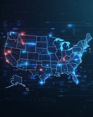 Fototapeta premium United states map