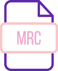 MRC File icon with bold outline