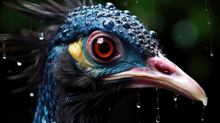 close up of peacock HD 8K wallpaper Stock Photographic Image  