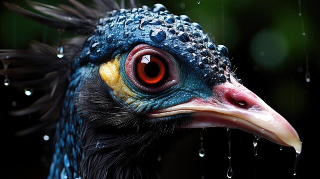 close up of peacock HD 8K wallpaper Stock Photographic Image  