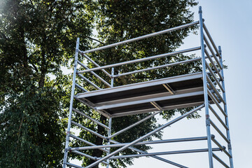 Aluminium construction scaffolding tower complected 