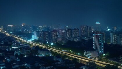 Fototapeta premium city night light, the street of the old town, photo with super wide angle lens