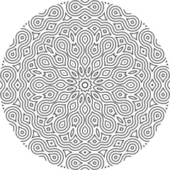 Mandala Vector Design Element for Coloring Book Pattern Design