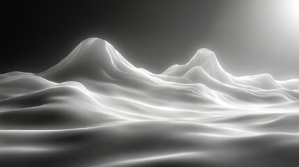 Obraz premium Abstract background with gray waves and folds creating a textured pattern and smooth design for modern art new beautiful stock image illustration AI