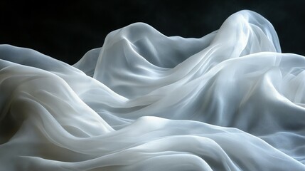 Obraz premium Abstract background with gray waves and folds creating a textured pattern and smooth design for modern art new beautiful stock image illustration AI