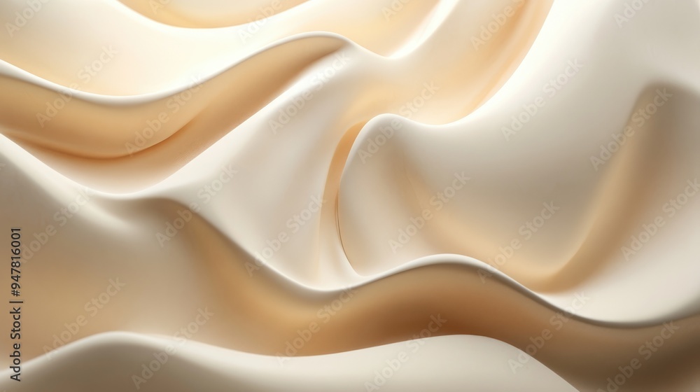 Poster Abstract texture with a light background in 3D cartoon rendering