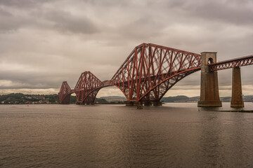 Forth bridge. Scotland, United Kingdom. Highlands of Scotland.