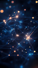 Obraz premium Dotted sci-fi future technology background