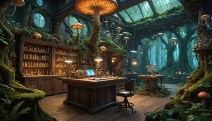 Naklejka premium Fantasy Lab