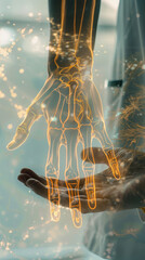 health holographic hands