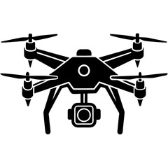 Drone silhouette vector