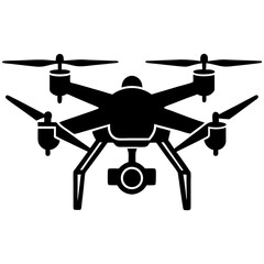 Drone silhouette vector