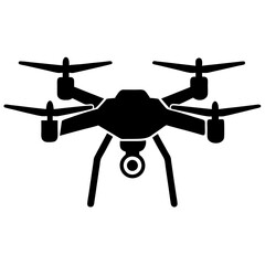 Drone silhouette vector