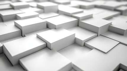 3d render abstract white backgroun3d modern minimalist wallpaper layers of cards with rounde3d corners