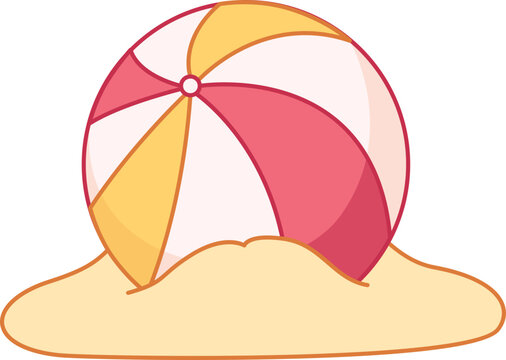 recommend clip art: Summer Holiday Flat Sticker Design