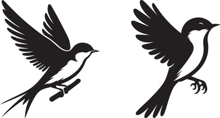 Bird silhouette vector eps