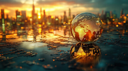 Oil price increase and global markets, visualizing the economic impact of fluctuating oil prices