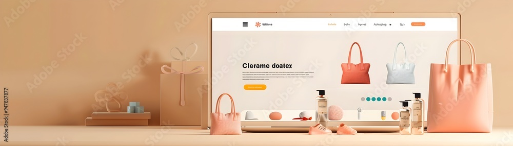 Aufkleber mockup of an accessible and descriptive e commerce product page with large clear buttons for enhance